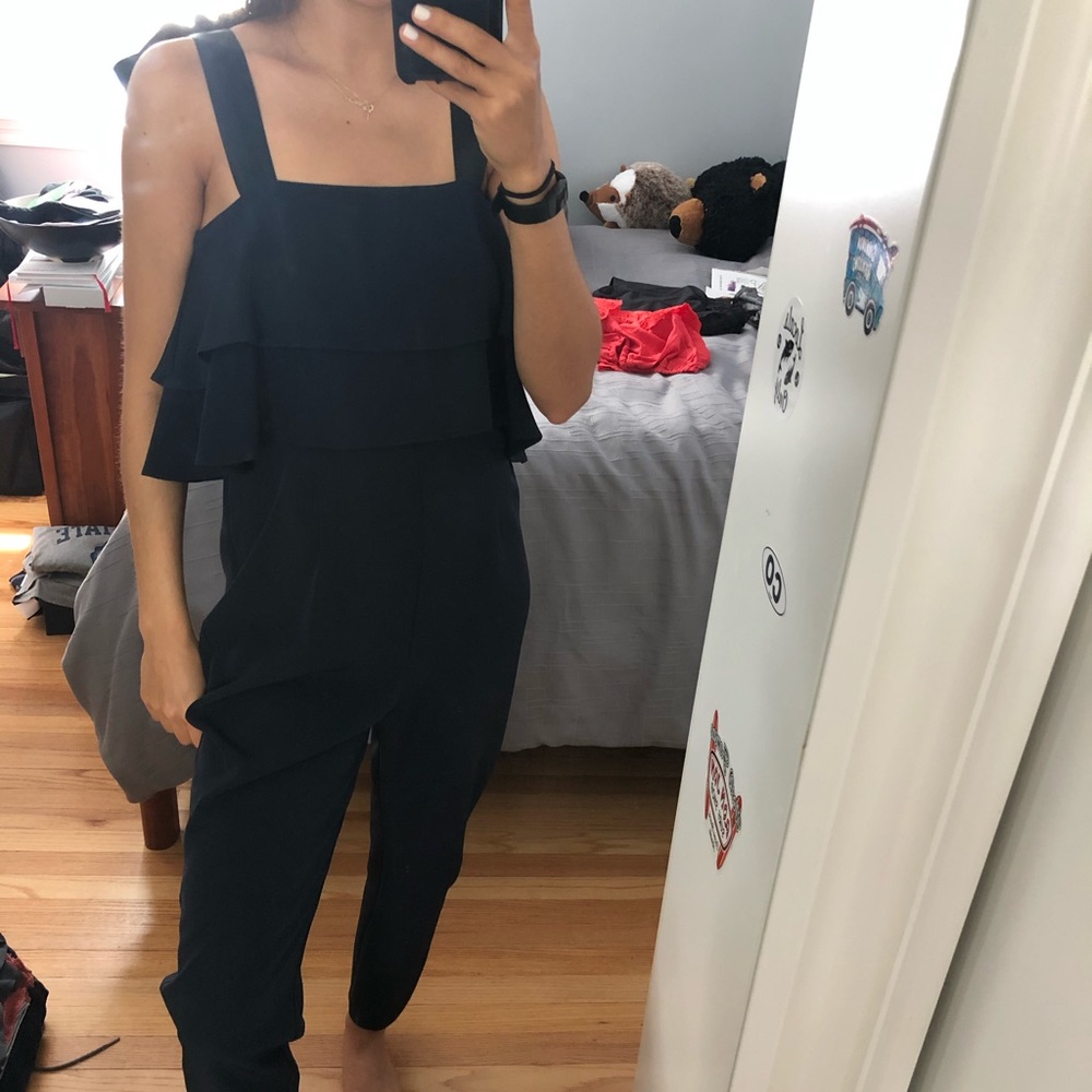 EUC navy jumpsuit